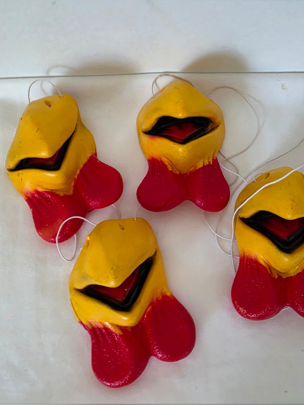 Pack of 5 Chicken Beak And Waddle Masks